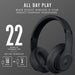 Beats Studio 3 MX3X2LL/A Wireless Over-Ear Noise Cancelling Headphones with W1 Chip, 22-Hour Battery, iOS & Android Compatible (Matte Black) - New