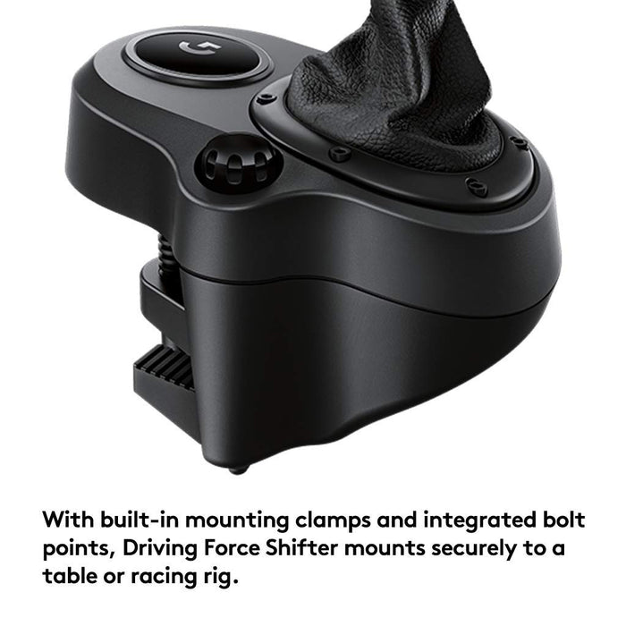 Logitech G Driving Force Shifter 941-000119 Six-Speed Manual Transmission for G29 & G920 Racing Wheels PC PlayStation Xbox (Graphite) - New