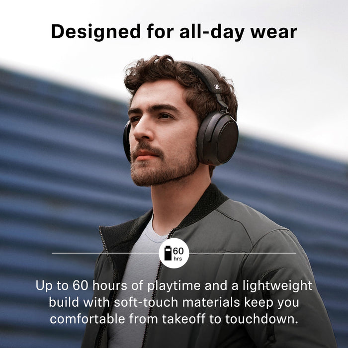 Sennheiser Momentum 4 Wireless Over-Ear Headphones with ANC, 60-Hour Battery, 42mm Transducers (Denim) - Used (Like New)