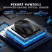 Ajazz AJ159P MC Dual-Mode Wireless Bluetooth + Wired Ergonomic Gaming Mouse 56g Lightweight 12000 DPI PAW3311 Sensor USB-C Rechargeable with Magnetic Charging Dock 6 Programmable Buttons (White) - New