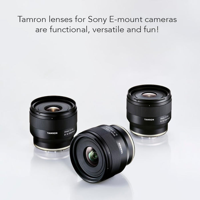 Tamron 24mm F/2.8 Di III OSD M1:2 Lens for Sony Full Frame/APS-C E-Mount Mirrorless Camera (Black) - New