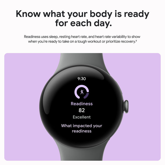 Google Pixel Watch 3 45mm Wi-Fi Smartwatch with Actua Display, Advanced Running Features & Cardio Load Tracking for Android (Matte Hazel) - New