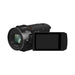 Panasonic VX3 4K Camcorder, Lightweight Video Camera with 24x Zoom, F1.8 Lens, 5-Axis HYBRID O.I.S+ (Black) - New