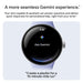 Google Pixel Watch 4 GA09958-US Smartwatch 41mm Actua 360 Display Dual-Frequency GPS Gemini AI WiFi (Matte Black Case, Obsidian Band) - New - matte black obsidian
