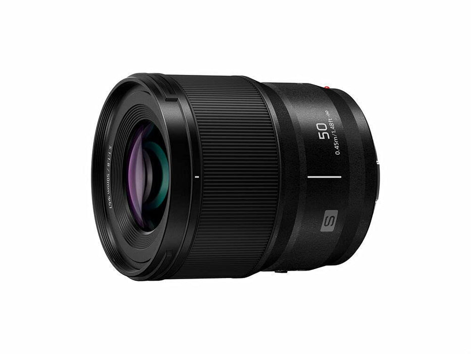 Panasonic Lumix S-S50 50mm f/1.8 Standard Prime Lens for L-Mount Full-Frame Mirrorless Cameras (Black) - New