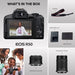 Canon EOS R50 Mirrorless Camera with RF-S18-45mm F4.5-6.3 IS STM & RF-S55-210mm F5-7.1 IS STM Lenses, 24.2 Megapixel CMOS APS-C Sensor, 4K Video, Vlogging Camera (Black) - New
