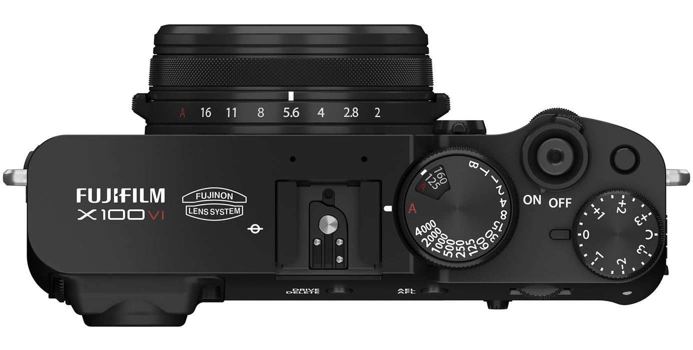 Fujifilm X100VI 40.2MP APS-C Compact Mirrorless Camera with 23mm f/2 Lens, 6.2K Video, 6-Stop IBIS (Black) - New