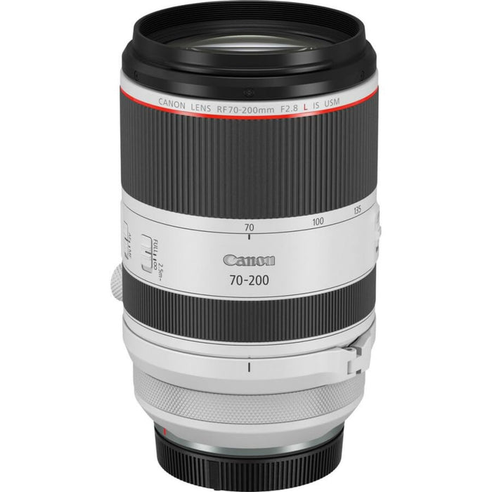 Canon RF70-200mm F2.8 L IS USM Lens, Mirrorless Telephoto Zoom, EOS R Series Compatible, 5 Stops Image Stabilization, Dual Nano USM (White) - New