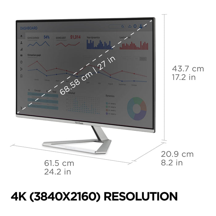 ViewSonic VX2776-4K-MHDU 27" 4K UHD IPS Monitor - Image 6