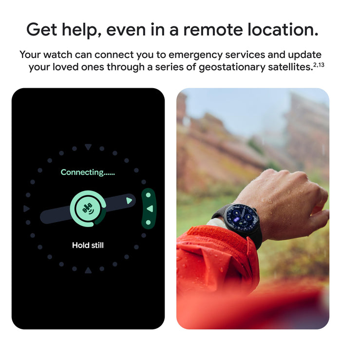 Google Pixel Watch 4 GA09958-US Smartwatch 41mm Actua 360 Display Dual-Frequency GPS Gemini AI WiFi (Matte Black Case, Obsidian Band) - New - matte black obsidian