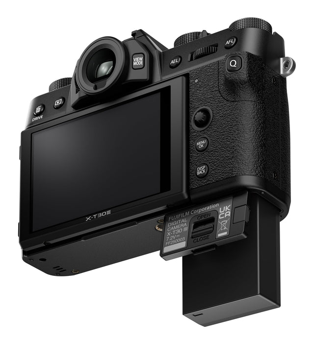 Fujifilm X-T30 III Mirrorless Camera Kit with XC 13-33mm f/3.5-6.3 OIS Lens, 20 Film Simulations, 6.2K Video, AI Autofocus (Black) - New
