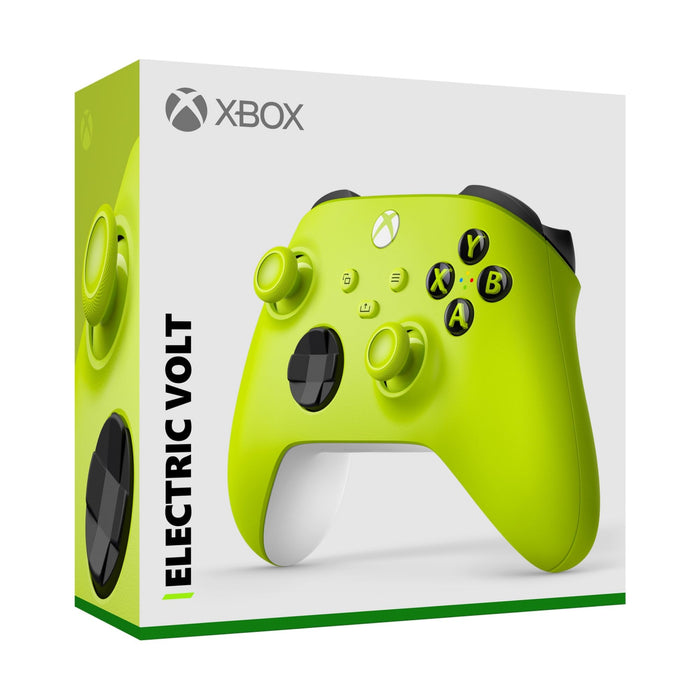 Microsoft Xbox QAU-00021 Wireless Controller with 40-Hour Battery, Bluetooth & USB-C for Series X|S, PC, Mobile (Electric Volt) - New