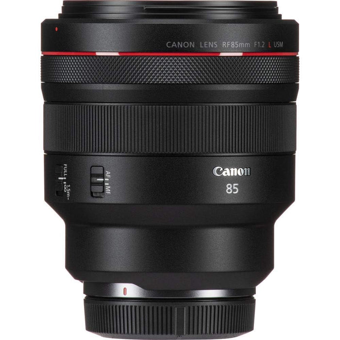 Canon RF 85mm f/1.2L USM DS Lens - Professional Portrait Prime Lens for Canon RF Mount Mirrorless Cameras (Black) - New