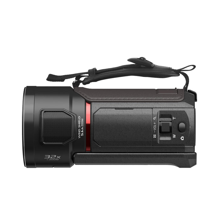 Panasonic VX3 4K Camcorder, Lightweight Video Camera with 24x Zoom, F1.8 Lens, 5-Axis HYBRID O.I.S+ (Black) - New