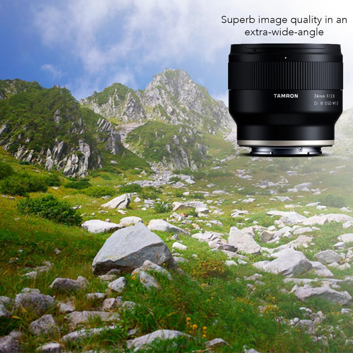 Tamron 24mm F/2.8 Di III OSD M1:2 Lens for Sony Full Frame/APS-C E-Mount Mirrorless Camera (Black) - New