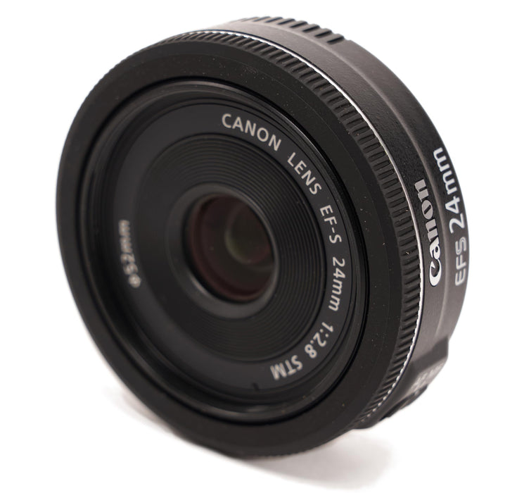 Canon EF-S 24mm f/2.8 STM Lens | Wide-Angle Prime for APS-C EOS DSLRs | 38mm Equivalent | STM Autofocus - New
