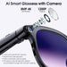 Amwentu A2 AI Smart Glasses with Voice Assistant, 4K 8MP Camera Recording, 144-Language Real-Time Translator, Bluetooth Audio, 10-Hour Battery, IP65 Sweat-Resistant (Lacquer Black) - New
