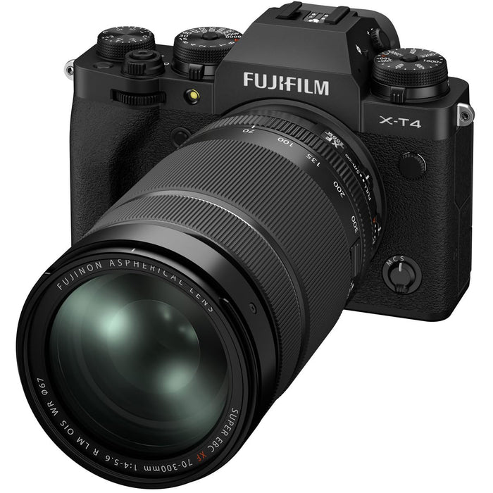 Fujifilm XF70-300mmF4-5.6 R LM OIS WR Telephoto Zoom Lens 107-457mm Equivalent for X-Mount Cameras (Black) - New