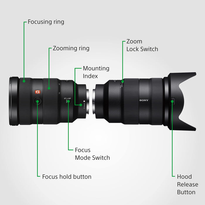 Sony FE 24-70mm f/2.8 GM (SEL2470GM) Full Frame G Master Standard Zoom Lens - E-Mount (Black) - Used