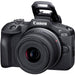 Canon EOS R100 Mirrorless Camera Kit with RF-S 18-45mm f/4.5-6.3 IS STM and EF 75-300mm f/4-5.6 III Dual Lens Bundle, 24.1MP APS-C Sensor, 4K Video, DIGIC 8 Processor (Black) - New