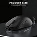 Ajazz AJ159P MC Dual-Mode Wireless Bluetooth + Wired Ergonomic Gaming Mouse 56g Lightweight 12000 DPI PAW3311 Sensor USB-C Rechargeable with Magnetic Charging Dock 6 Programmable Buttons (White) - New