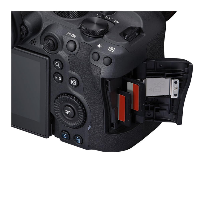 Canon EOS R6 Mark II Full-Frame Mirrorless Camera Body 24.2MP CMOS Sensor, DIGIC X Processor, 40fps Shooting, 4K 60fps Video (Black) - New