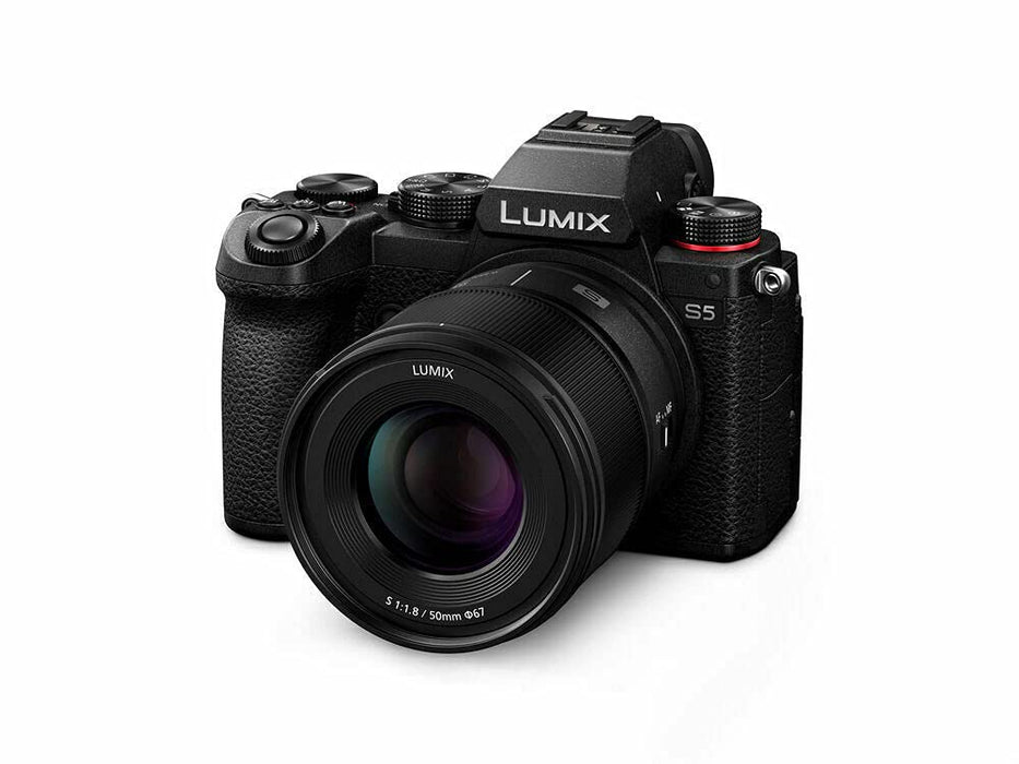 Panasonic Lumix S-S50 50mm f/1.8 Standard Prime Lens for L-Mount Full-Frame Mirrorless Cameras (Black) - New