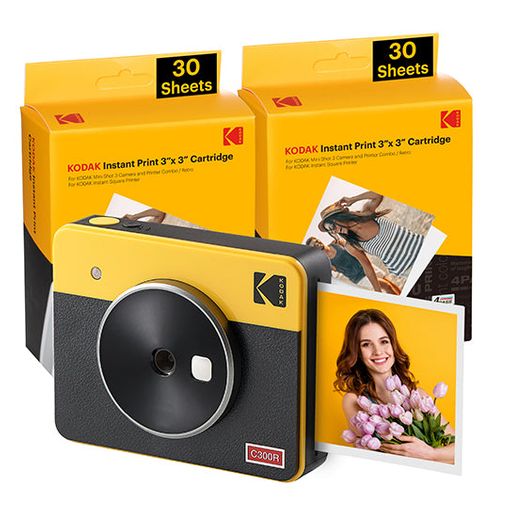 Kodak Mini Shot 3 Era Yellow 3x3 + 60sheets - 1