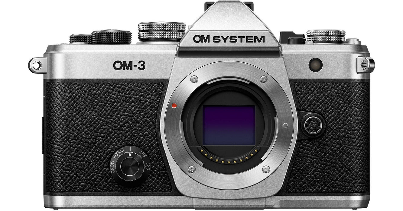 OM System OM-3 Mirrorless Camera with 12-45mm F4 Pro Lens (Silver)