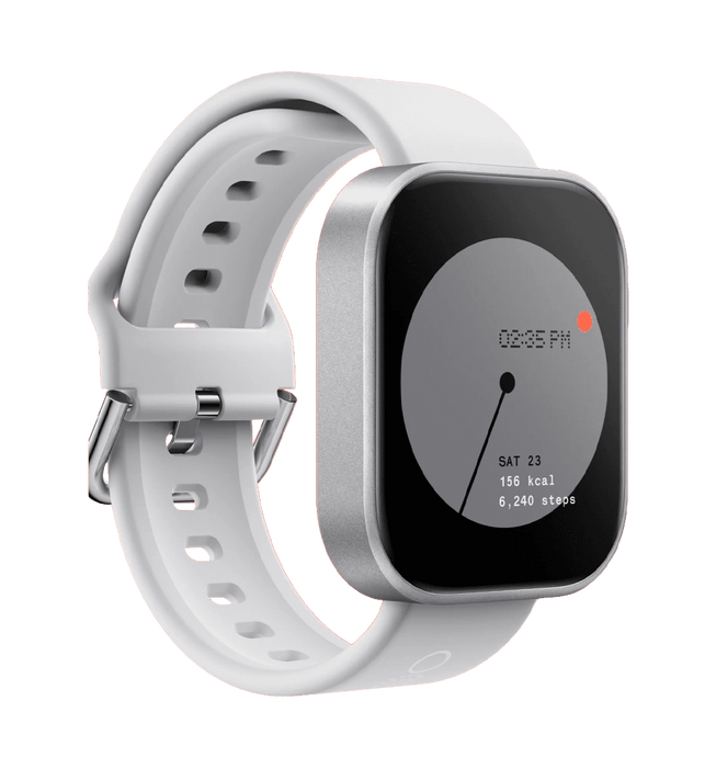 Nothing CMF by Nothing Watch Pro D395 - Silver with Light Grey Strap - Image 3