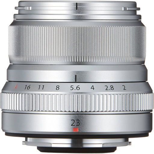 Fujifilm Fujinon XF 23mm f/2 R WR, Semi-Wide Prime Lens for Fujifilm X Mount Cameras - Silver