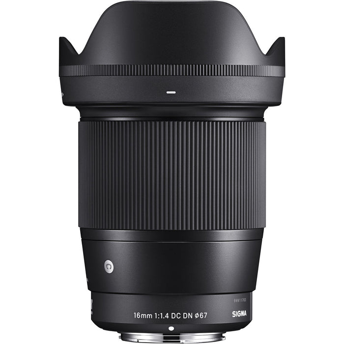 Sigma 16mm f/1.4 DC DN Contemporary Lens for Micro Four Thirds - Black
