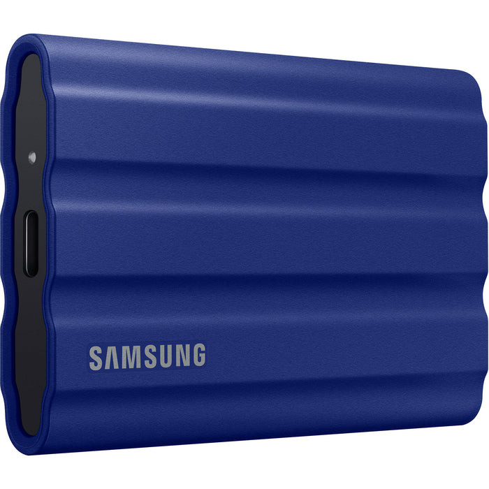 Samsung T7 Shield 2TB, Portable SSD, up to 1050MB/s, USB 3.2 Gen2, External Solid State Drive - Blue