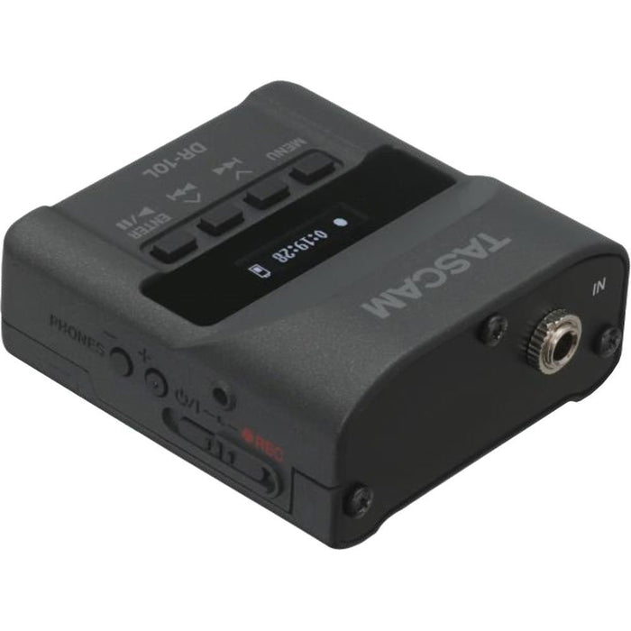 Tascam DR-10L Micro Portable Audio Recorder with Lavalier Microphone (Black) - 8