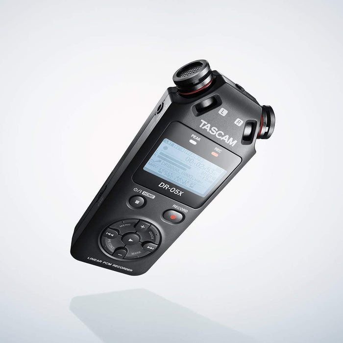 Tascam DR-05X Stereo Handheld Digital Audio Recorder and USB Audio Interface - Black