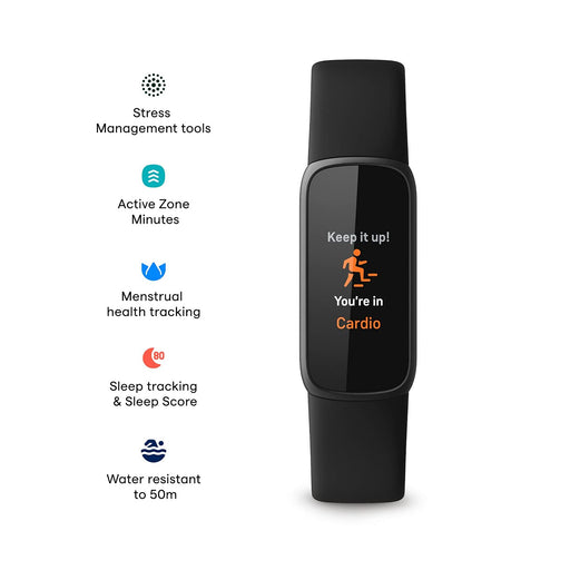 Fitbit Luxe Activity Tracker (Black/Black, FB422BKBK) - 2