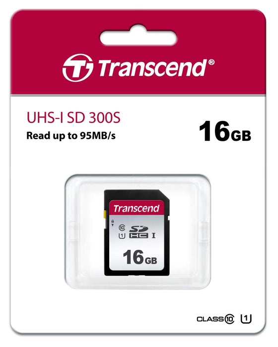 Transcend TS16GSDC300S 16GB UHS-I U1 SD Memory Card