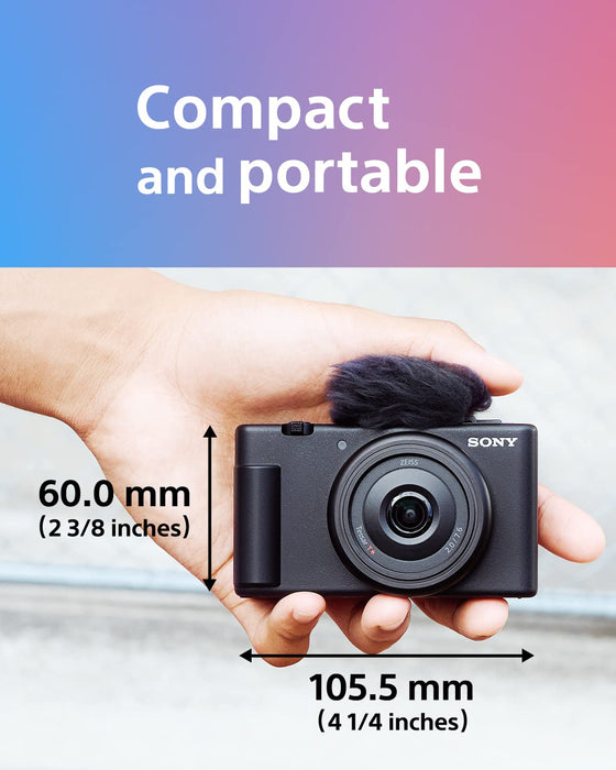 Sony ZV-1F Vlogging Camera (Black) - 1