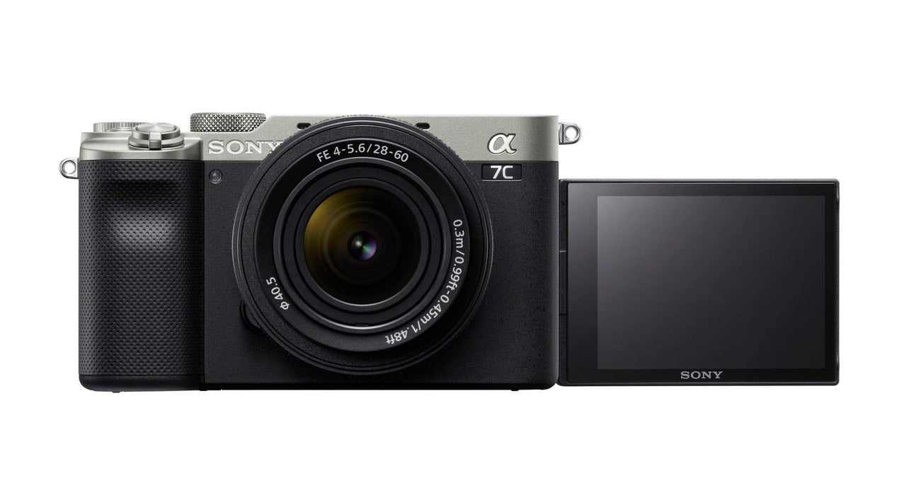 Sony Alpha 7C Full-Frame Compact Mirrorless Camera Kit - Silver