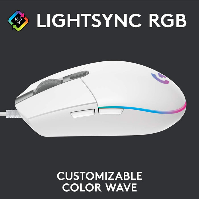 Logitech G102 Gaming Mouse (White) - 9