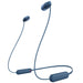 Sony WI-C100 Wireless in-Ear Headphones with Built-in Microphone - Blue