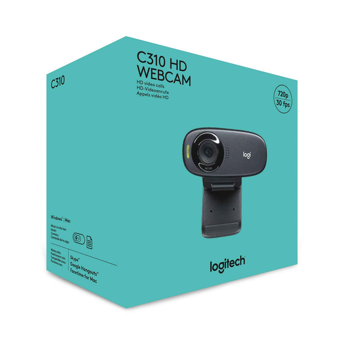 Logitech Hd Webcam C310 - USB - Black