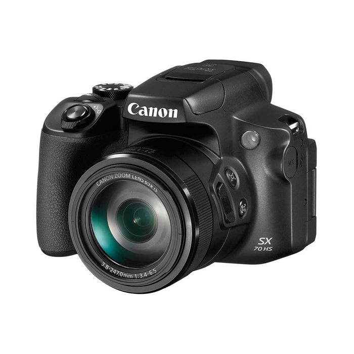 Canon Powershot SX70 20.3MP Digital Camera 65x Optical Zoom Lens - Black