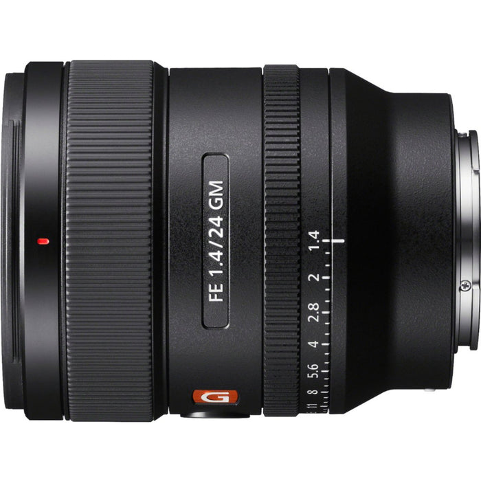 Sony E-Mount FE 24mm F1.4 GM Full Frame Wide-Angle Prime Lens - Black