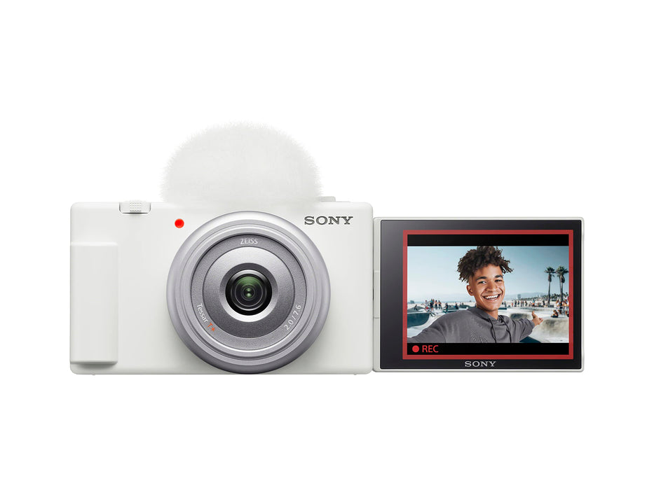 Sony ZV-1F Vlogging Camera (White) - 1