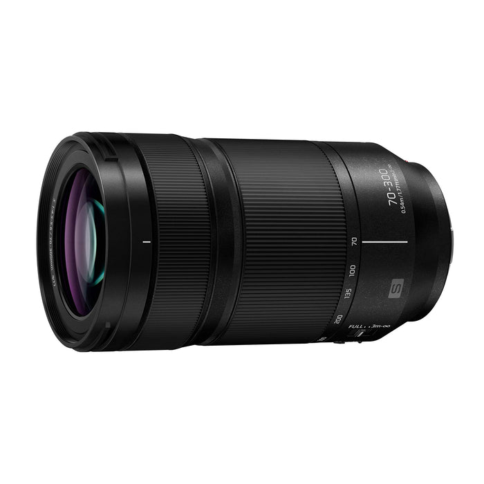Panasonic LUMIX S Series 70-300mm F4.5-5.6 Macro O.I.S. L Mount Interchangeable Lens for Mirrorless Full Frame Digital Cameras - Black