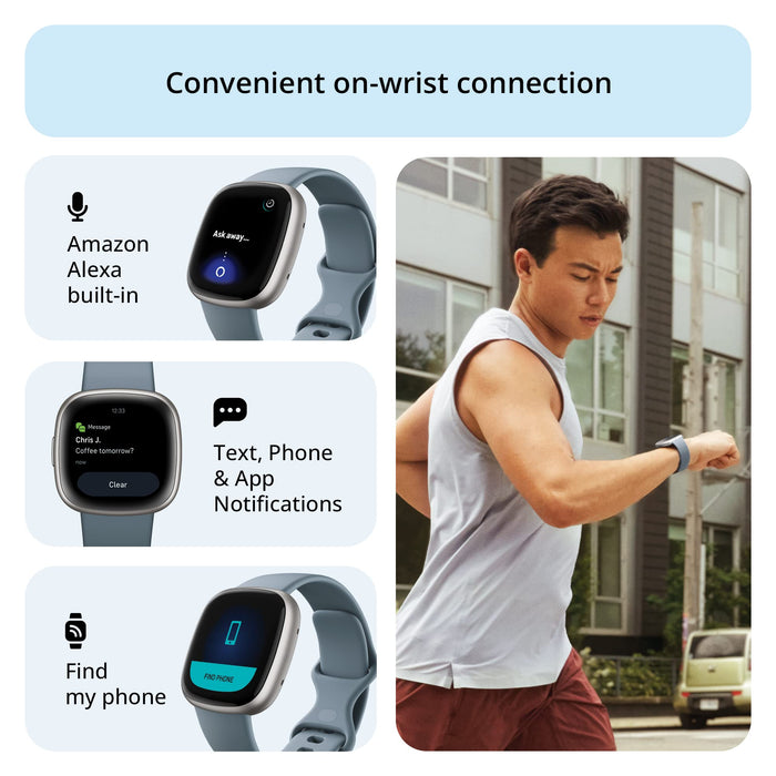 Fitbit Versa 4 Fitness Smartwatch with Daily Readiness, GPS, 24/7 Heart Rate - Blue