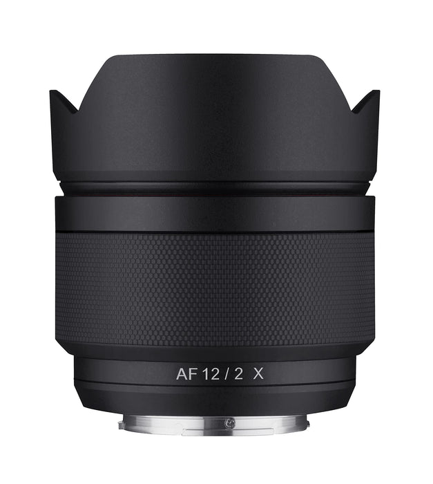 Samyang AF 12mm f/2.0 Auto Focus APS-C Compact Ultra Wide Angle Lens for Fujifilm X - Black