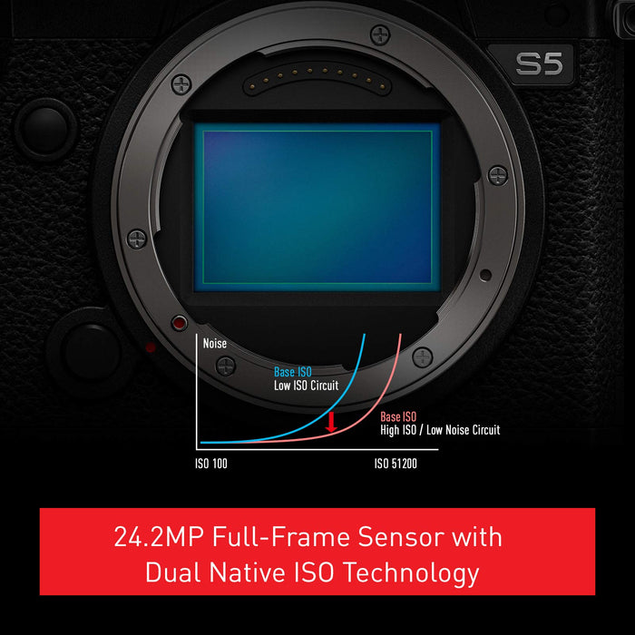 Panasonic Lumix DC-S5 Mirrorless Digital Camera with 20-60mm F3.5-5.6 Lens - 2