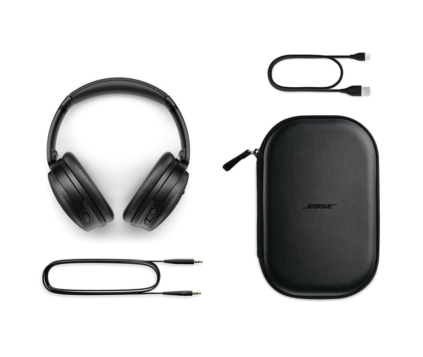 Bose QuietComfort 45 Noise-Canceling Wireless Over-Ear Headphones (Black) - 11